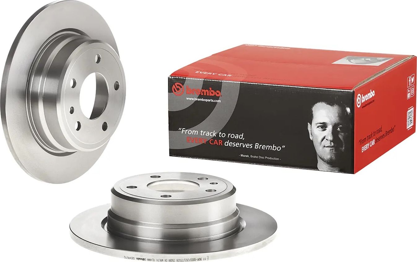 Тормозной диск Brembo PRIME LINE задний для BMW 7 II (E32) 1985-1992. Артикул 08.5442.10