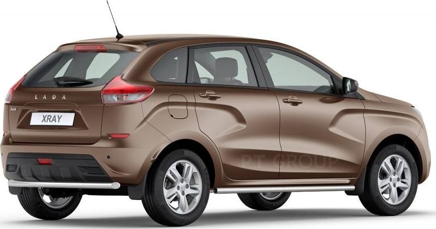 Защита порогов PT Group прямая d51 (НПС) для Lada Xray 2016-2026. Артикул LXR220301