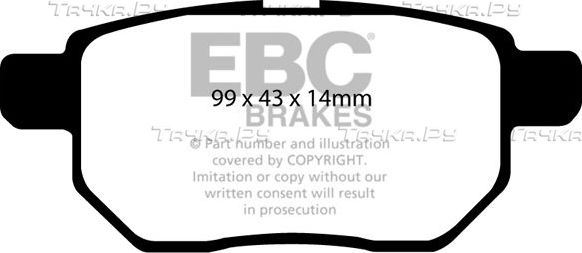 Тормозные колодки EBC Brakes. Артикул DP21947