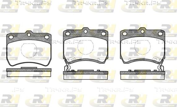 Тормозные колодки RoadHouse передние для Mazda 121 I 1988-1990. Артикул 2271.02