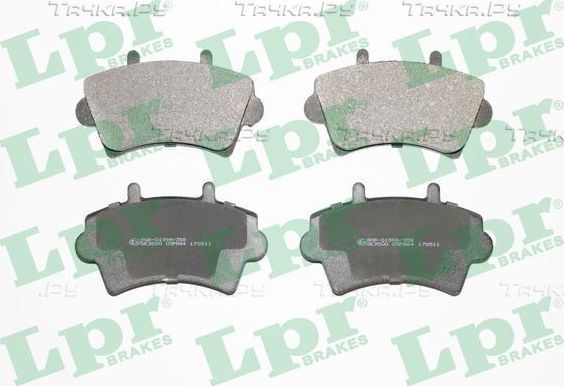 Тормозные колодки LPR передние для Nissan Interstar 2002-2026. Артикул 05P884