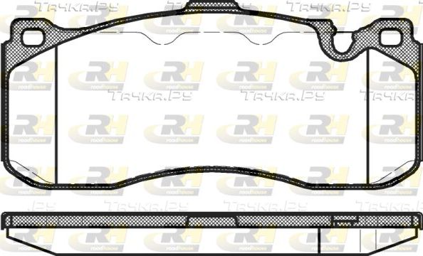 Тормозные колодки RoadHouse передние для BMW 3 V (E90/E91/E92/E93) 2004-2013. Артикул 21380.00
