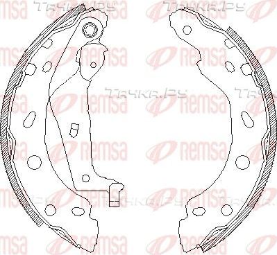 Тормозные колодки Remsa задние для Smart Fortwo I (W450) 1998-2007. Артикул 4001.00