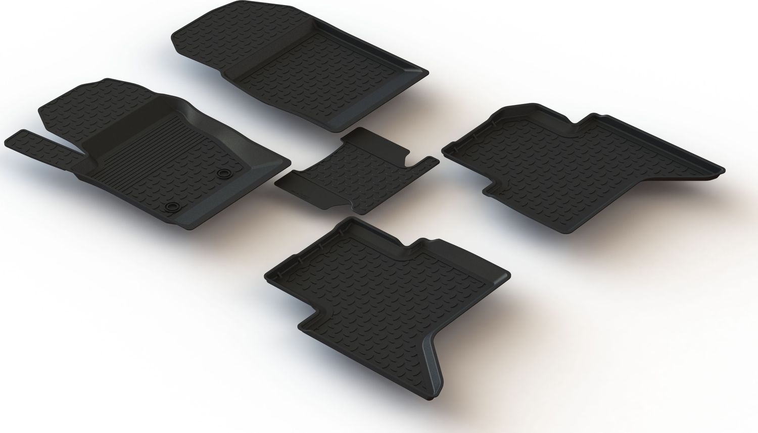 Коврики резиновые Seintex с высоким бортиком для салона Tank 300 2021-2026. Артикул 99461