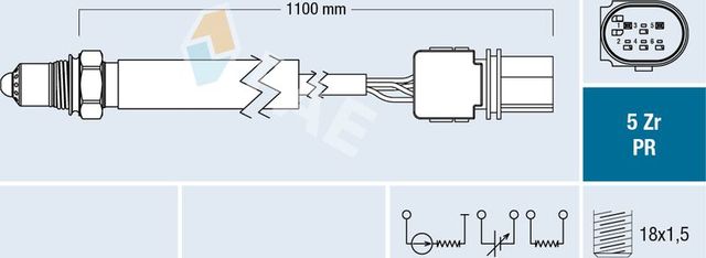 Лямбда-зонд (кислородный датчик) FAE для BMW X3 I (E83) 2006-2010. Артикул 75156