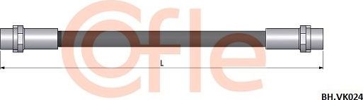 Тормозной шланг Cofle. Артикул 92.BH.VK024