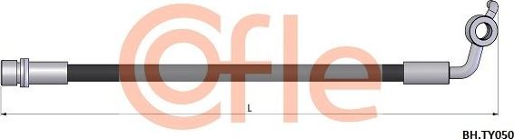 Тормозной шланг Cofle. Артикул 92.BH.TY050