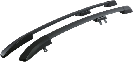 Рейлинги АПС (без паза) для Renault Sandero I 2009-2014 ЧЕРНЫЕ. Артикул 0246-БП-02