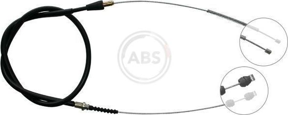 Трос ручника (тросик ручного тормоза) ABS. Артикул K12078