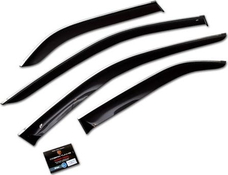 Дефлекторы Cobra Tuning (с хром. молдингом) для окон Lexus RX II 300, 330, 350, 400h 2003-2009. Артикул L20103CR