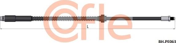 Тормозной шланг Cofle передний для Peugeot 306 1996-2002. Артикул 92.BH.PE063