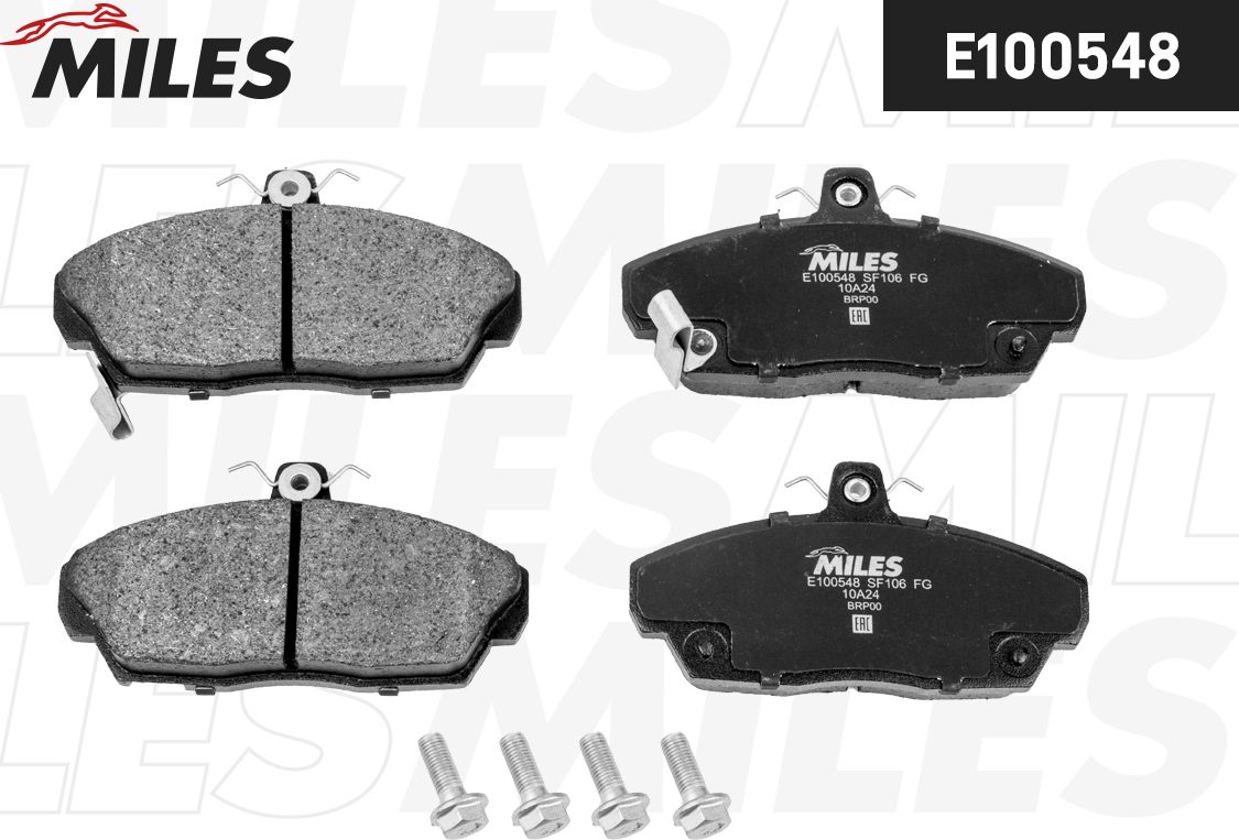Тормозные колодки Miles (Semi-Metallic). Артикул E100548