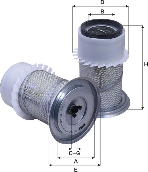 Воздушный фильтр FIL Filter. Артикул HP 4671 K