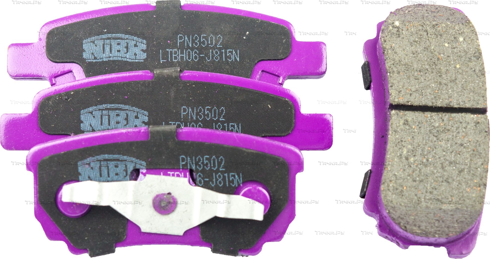 Тормозные колодки NiBK задние для Mitsubishi Lancer IX 2003-2013. Артикул PN3502