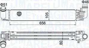 Интеркулер Magneti Marelli. Артикул 351319205360