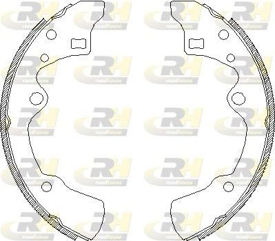 Тормозные колодки RoadHouse задние для Mazda 626 II (GC) 1983-1987. Артикул 4183.00