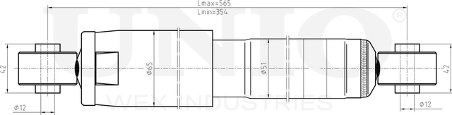 Амортизатор подвески (Unio). Артикул SAB-10475