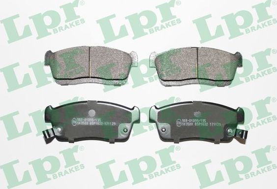 Тормозные колодки LPR. Артикул 05P1632