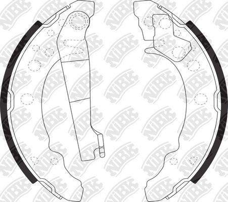 Тормозные колодки NiBK. Артикул FN0505