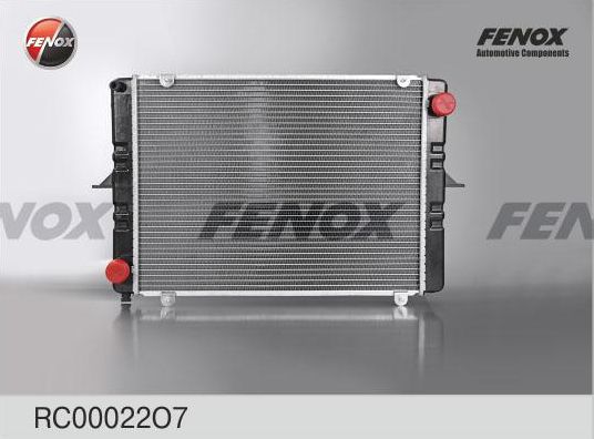 Радиатор охлаждения двигателя Fenox для ГАЗ Соболь 1997-2026. Артикул RC00022O7