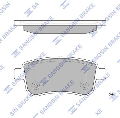 Тормозные колодки Sangsin Hi-Q. Артикул SP1839