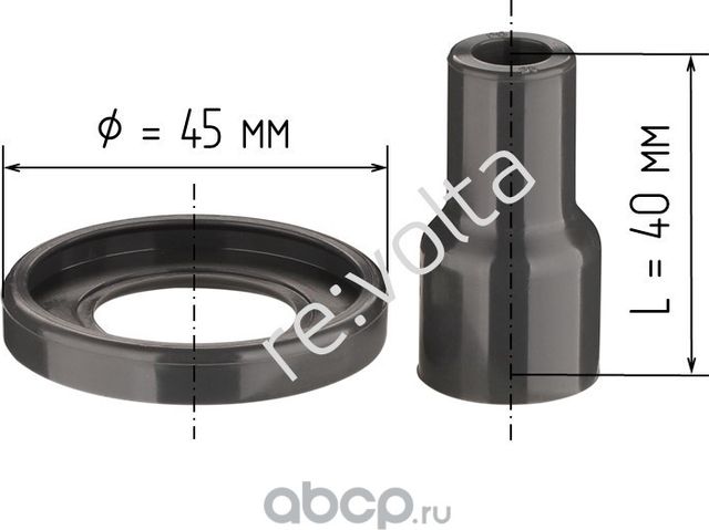 Ремонтный комплект катушки зажигания (наконечник+кольцо) (Revolta). Артикул RVLT12
