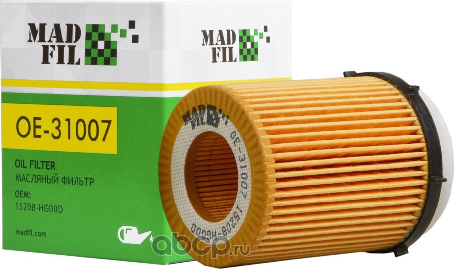 31007 Фильтр масляный 1520800 (Madfil). Артикул OE31007