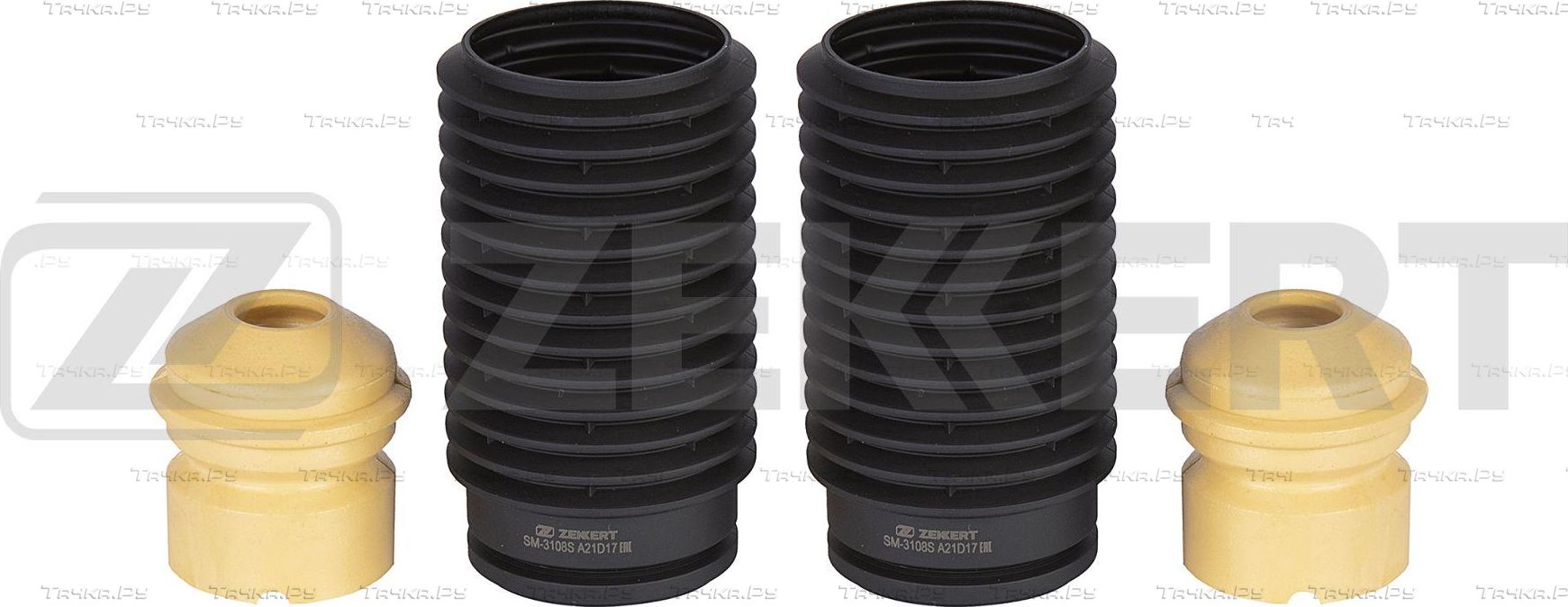 Комплект отбойников и пыльников амортизаторов (стоек) Zekkert. Артикул SM-3108S