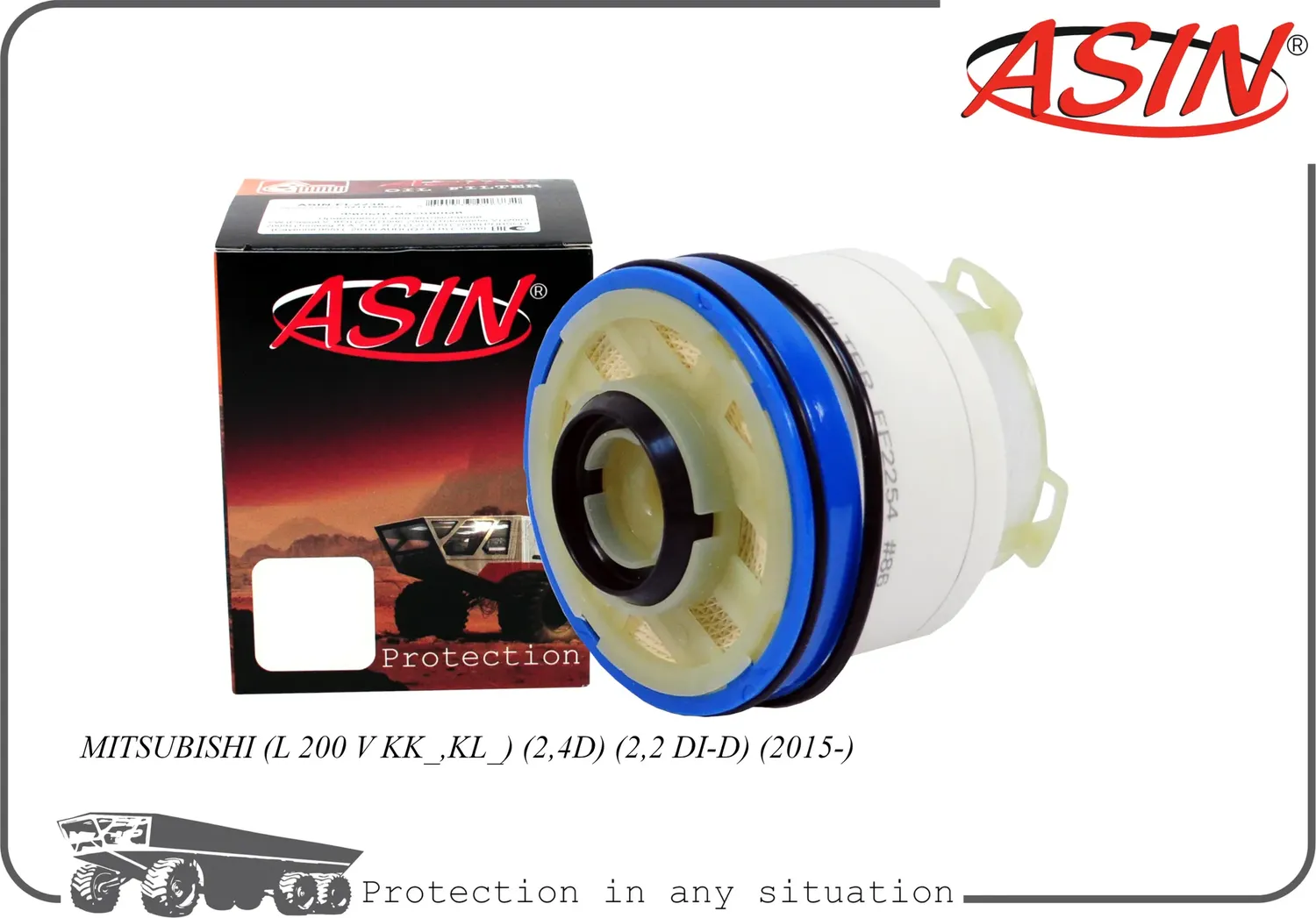 Фильтр топливный (Asin). Артикул ASINFF2254