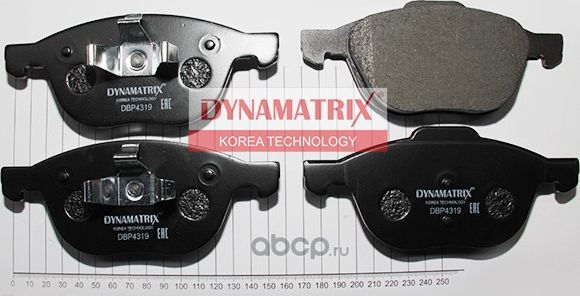 Колодки тормозные дисковые (Dynamatrix-Korea) Dynamatrix-Korea. Артикул DBP4319