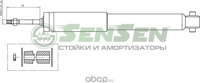 32120200 Амортизатор MERCEDES W211 зад.газ. (Sensen). Артикул 32120200