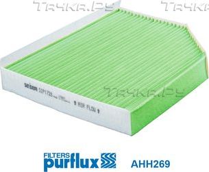 Салонный фильтр Purflux CabinHepa+ для Audi A4 IV (B8) 2007-2015. Артикул AHH269