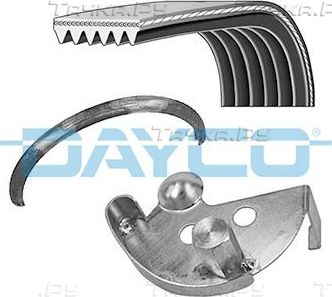 Приводной ремень поликлиновой с роликами (комплект) Dayco. Артикул PVE002
