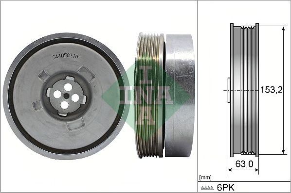 Шкив коленвала Ina. Артикул 544 0502 10