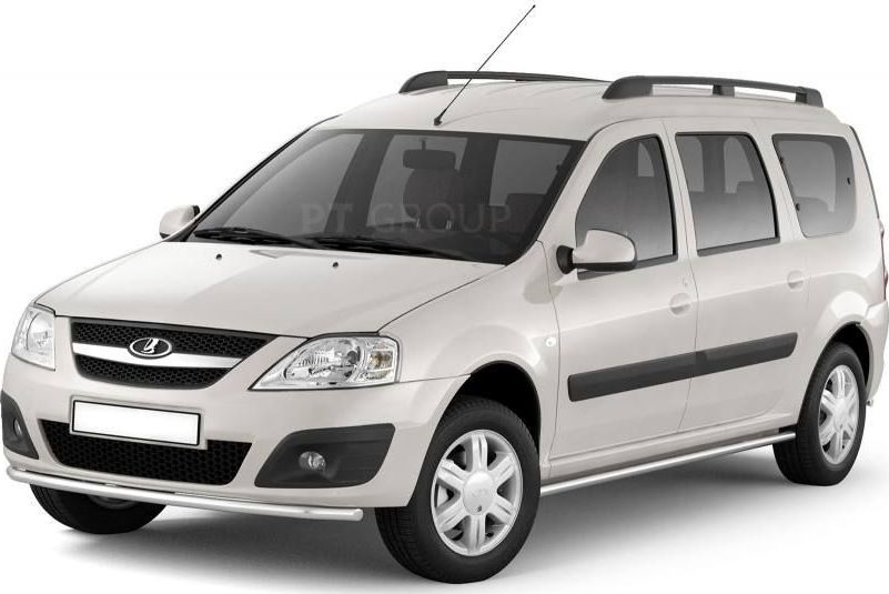 Защита порогов PT Group прямая d51 (НПС) для Lada Largus 2012-2026. Артикул LLA220301