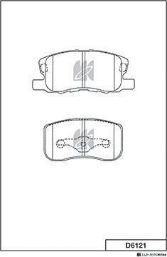 Тормозные колодки MK Kashiyama. Артикул D6121
