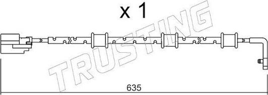 Датчик износа тормозных колодок  Trusting. Артикул SU.323