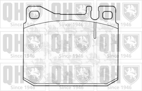 Тормозные колодки Quinton Hazell передние для Mercedes-Benz W123 1976-1979. Артикул BP168