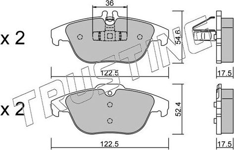 Тормозные колодки Trusting. Артикул 682.0