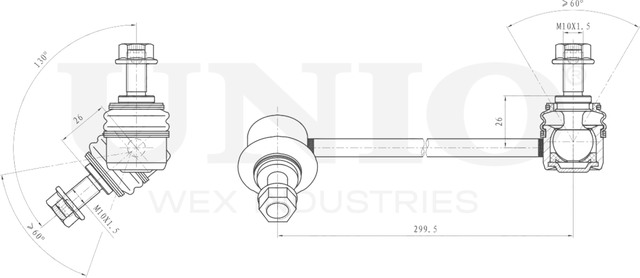 Тяга/стойка стабилизатора (Unio). Артикул SSP-50266
