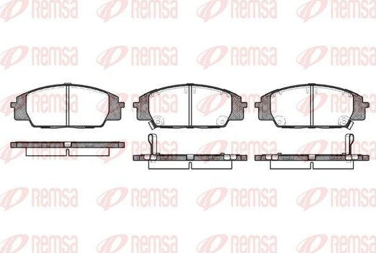 Тормозные колодки Remsa. Артикул 0735.02