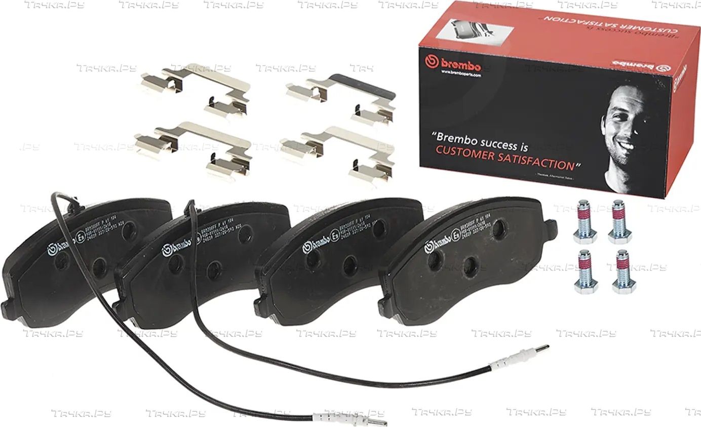 Тормозные колодки Brembo PRIME LINE передние для Fiat Ulysse II 2008-2011. Артикул P 61 104
