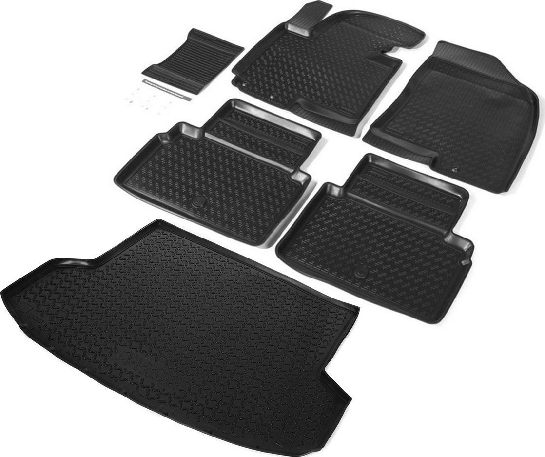 Комплект ковриков Rival для салона и багажника Hyundai ix35 2010-2015. Артикул K12304002-1