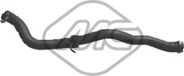 Патрубок интеркулера Metalcaucho левый для Dacia Logan I 2006-2012. Артикул 06822