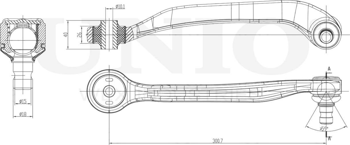 Рычаг подвески (Unio). Артикул SSP-40115