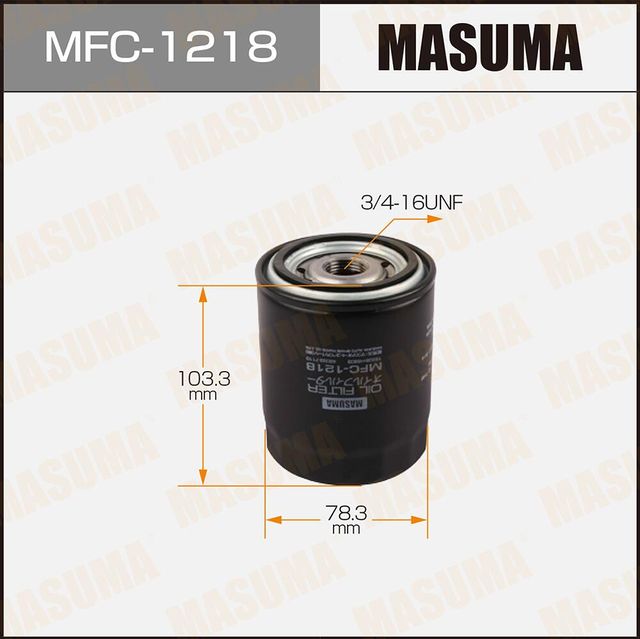 Масляный фильтр Masuma. Артикул MFC-1218