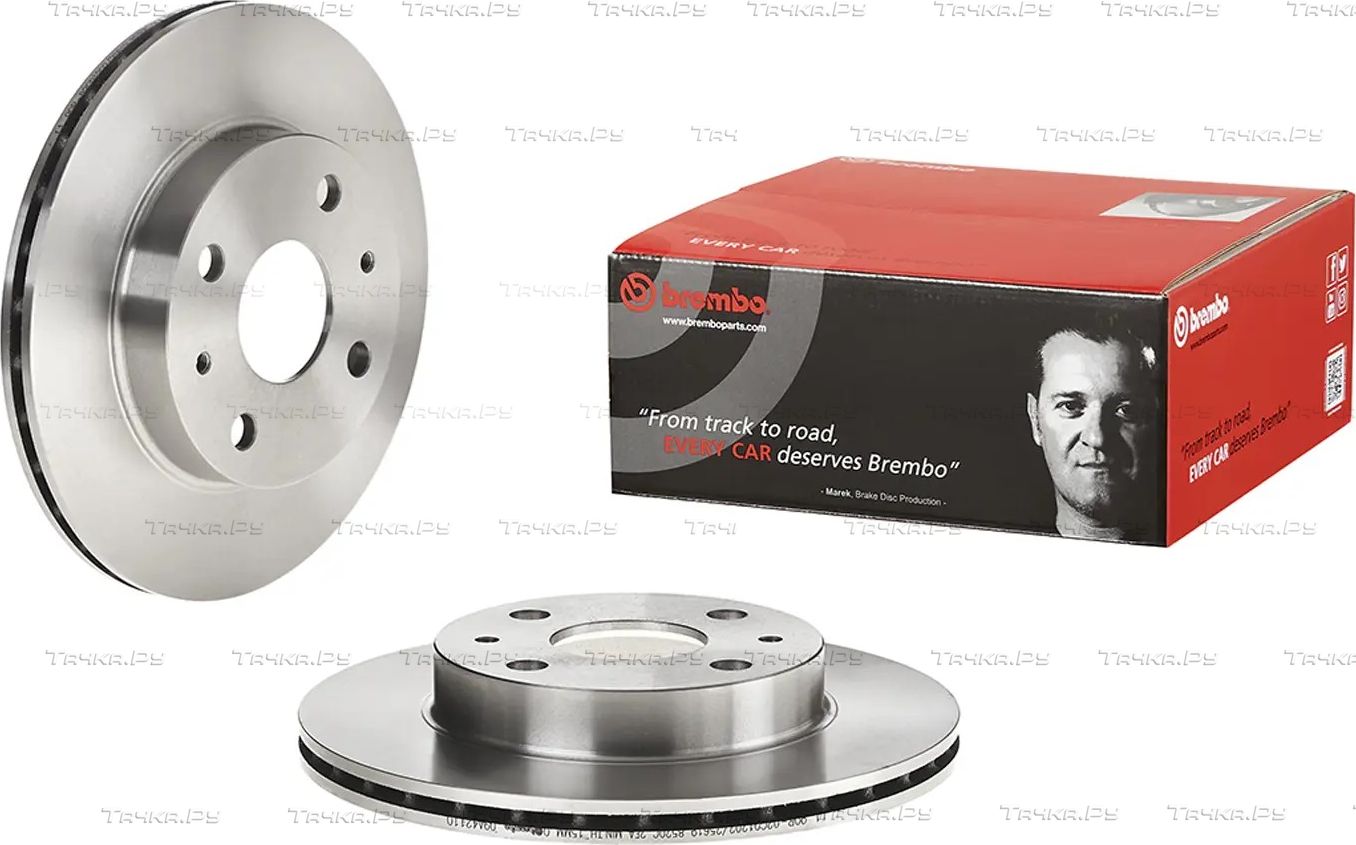 Тормозной диск Brembo PRIME LINE передний для Daihatsu Move II 1998-2002. Артикул 09.A421.10