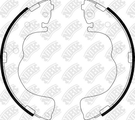 Тормозные колодки NiBK задние для Mazda MPV II (LW) 1999-2006. Артикул FN3402