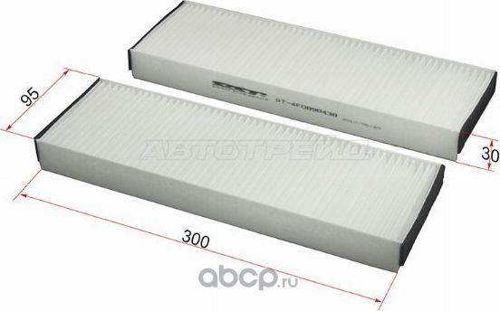 Фильтр салона AUDI A6 05-11 2шт (SAT). Артикул ST4F0898438