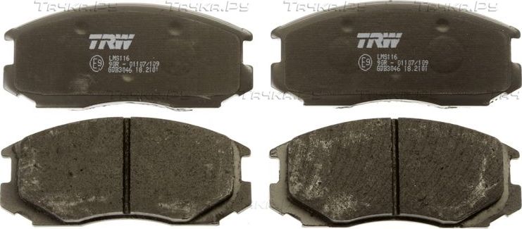 Тормозные колодки TRW COTEC передние для Mitsubishi Mirage V 1995-2003. Артикул GDB3046